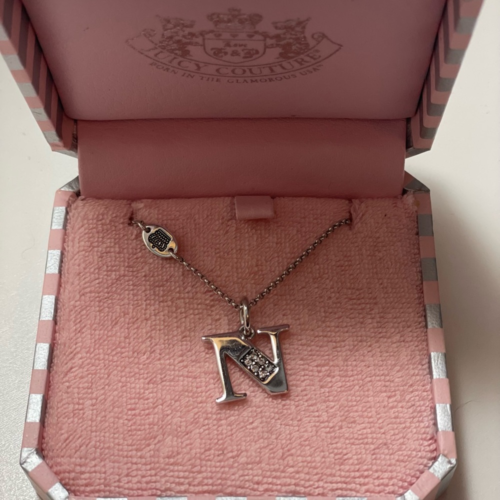Juicy Couture Initial Necklace “N”